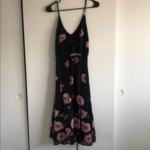 Reformation floral midi wrap dress